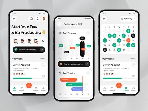 Task & Project Management App 🗒️ by Andika Wiraputra for One Week Wonders on Dribbble Task Management App, To Do App, Hotel Booking App, Ui Ux 디자인, Ios App Design, Data Visualization Design, Wedding Apps, App Interface Design, Ui Ux Designer