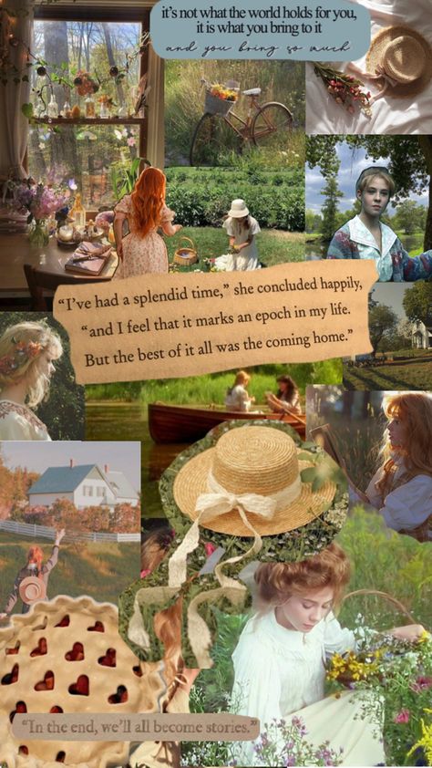 anne of green gables aesthetic Green Gables Aesthetic, Anne Of Green Gables Aesthetic, Anne Of Avonlea, Anne Shirley, Cottage Core Aesthetic, Anne Of Green, Cottagecore Aesthetic, Anne Of Green Gables, Green Gables