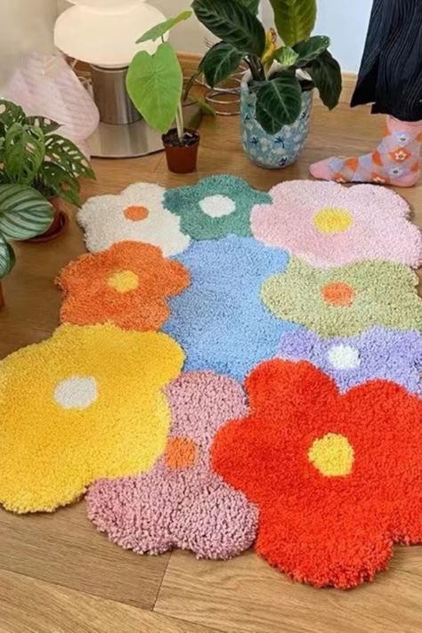 aesthetic tufted rug, daisy tufted rug, Etsy tufted rug, etsy tufted rugs, flower tufted rug, handmade decor, handmade rug, handmade rugs, handmade tufted rug, handmade tufted rugs, rug decor, rug decor bedroom, rug decor ideas, rug decor living room, rug decoration, rug wall decor, tufted aesthetic rug, tufted decor, tufted handmade rug, tufted room decor, tufted rug, tufted rug art, tufted rug decor, tufted rug design, tufted rug design aesthetic, tufted rug ideas, tufted rug mirror, tufted r Young Room, Tufted Bedroom, Tufted Carpet, Flower Rug, Tapis Design, Rug Yarn, Kid's Bedroom, Large Area Rug, Bedroom Floor