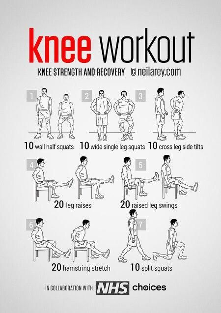 Knee Workout, Knee Strengthening, Knee Strength, Hip Strengthening Exercises, Knee Strengthening Exercises, How To Strengthen Knees, Knee Pain Exercises, Hip Problems, Hamstring Stretch