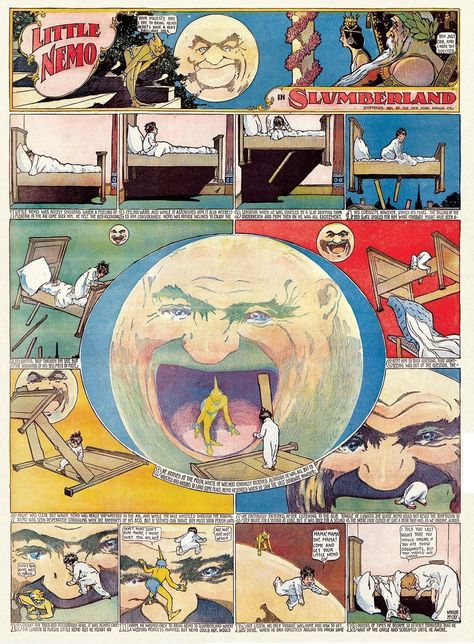 Little Nemo in Slumberland Winsor Mccay, Little Nemo In Slumberland, Illustration Art Nouveau, Cartoon Strip, Ligne Claire, Comic Manga, Bd Comics, Classic Comics, Comic Page