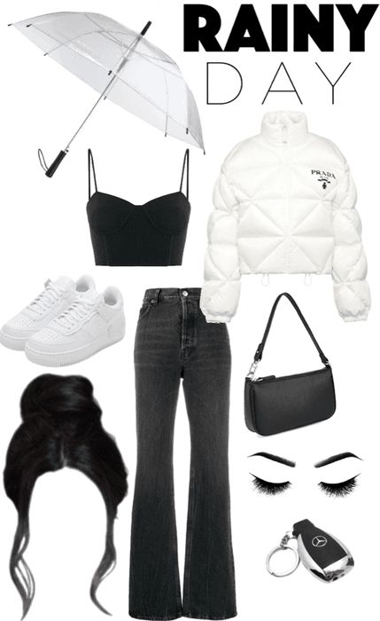 Outfits For Cloudy Days Summer, Street Style Rainy Day, Outfits For Rainy Days Aesthetic, G Wagon Keys, Cloudy Weather Outfit, Cute Rainy Day Outfit For School, Outfit Inspo Rainy Day, Hot Rainy Day Outfit Summer, Warm Rainy Day Outfit