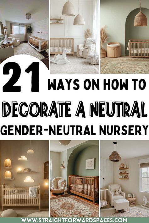 gender-neutral nursery with soft colors and versatile decor. Minimalist Nursery Ideas, Tan Nursery, Neutral Nursery Ideas, Gender Neutral Nursery Design, Gender Neutral Baby Room, Nursery Layout, Beige Nursery, Cozy Baby Room, Baby Nursery Inspiration