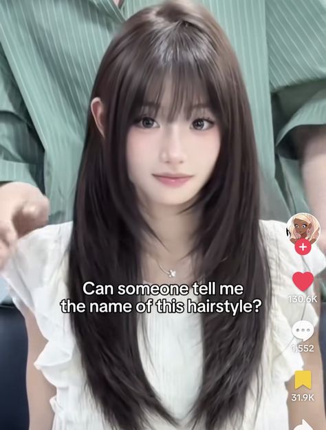 Face Framing Layers Korean, Hime Layer, Korean Long Hair With Bangs, Kpop Haircut Female, Douyin Hair, Japanese Haircuts, Korean Long Hair, Japanese Haircut, Haircuts For Long Hair With Layers