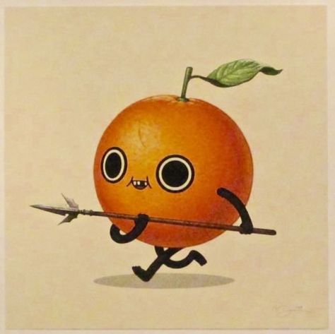 Food Monster Art, Fantasy Fruit, Food Character, Samurai Concept, Mike Mitchell, Adventure Time Princesses, Orange Food, Sci Fi Landscape, Fantasy World Map