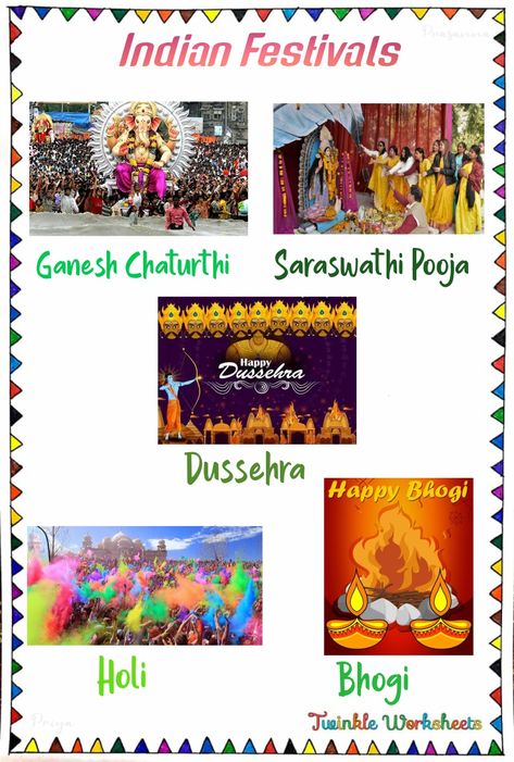 Festival Chart For School, Indian Festivals School Project, Festivals Of India Chart For Kids, National Festivals Of India Chart, Indian Festivals Chart, Festivals Of India Worksheet, National Festivals Of India, Indian Festival Illustration, Switchboard Art