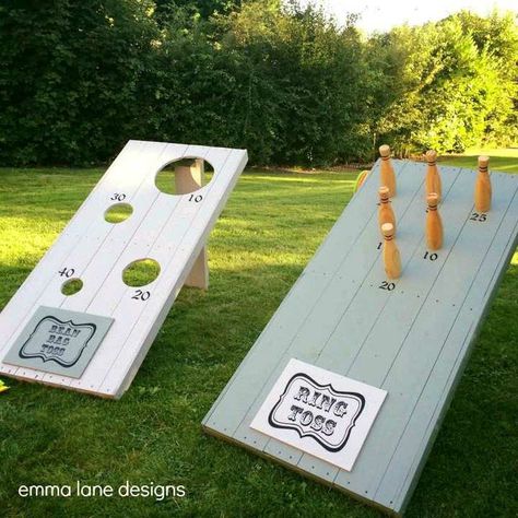 Guest Entertainment, Diy Yard Games, Glazed Pecans, Outside Games, Kids Wedding Activities, Cornhole Game, Garden Games, Game Boards, Wedding Activities