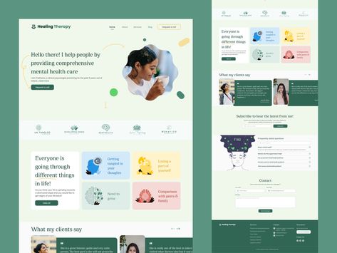 Health professional website. by Galaxy UX Studio on Dribbble Health Studio, Therapy Website Design, Healthcare Website, Corporate Website Design, Therapy Website, Ui Website, Landing Page Inspiration, Glow Getter, Womens Health Care