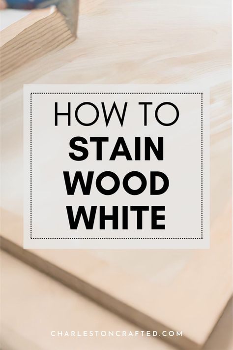 Discover how to stain wood white for a light, bright, and airy finish that complements various home decor styles. Learn the benefits of white wood stain over paint and whitewash, including preserving natural wood grain while achieving a modern look. Stain Over Paint, How To Stain Wood, White Wood Stain, Simple Bookshelf, Stain Techniques, Stain Wood, Douglas Fir Wood, Custom Dining Tables, Wood Stain Colors