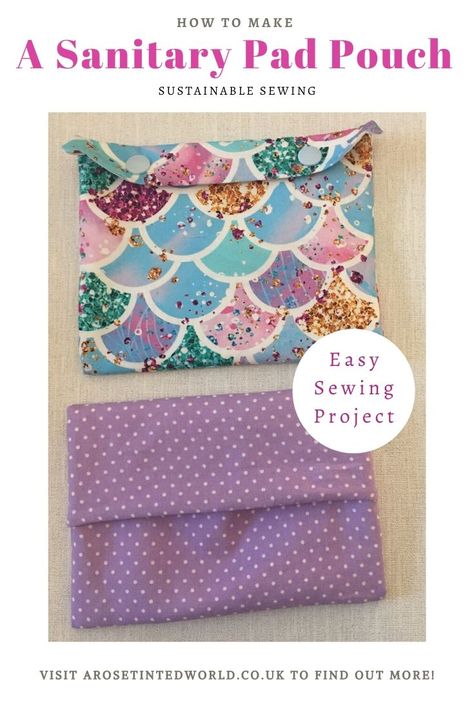 How To Make A Sanitary Pad Pouch - what do you use to carry reusable period pads? Here's a DIY tutorial on making a waterproof holder. Easy sewing project. Sanitary Pad Pouch, Reusable Wrapping Paper, Pad Pouch, Homemade Curtains, Sanitary Towels, Period Pads, Padded Pouch, Sewing To Sell, Pouch Diy