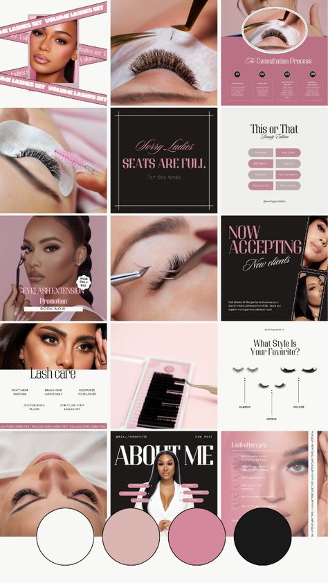 Lash Technician Templates Lash Artist Social Media Lash Stylist Post Templates Lash Technician Instagram Lash Extension Template Eyelash Business Branding Lash Extension Marketing Beauty Instagram Templates  Introducing our Pink Lash Tech Instagram bundle Templates, designed exclusively for lash artists and lash technicians. This collection encapsulates the elegance and allure that is central to lash extension services. Each template is crafted with a sophisticated aesthetic in mind  Don't spend countless hours creating your own Instagram posts from scratch... Save time and money by using these luxury template #lashtechinstagramtemplate #lashartistsocialmediapost #aestheticcontent #lashtechnicianbrandingpost #canvainstagramtemplate #brandingsocialmediapost #aesthetictemplate #beautytemplat Pink Lash Extension Aesthetic, Lash Business Social Media, Lash Social Media, Lashes Instagram Post, Lash Tech Instagram Feed, Lash Extension Content, Eyelash Content, Lashes Instagram Feed, Lash Extension Aesthetic