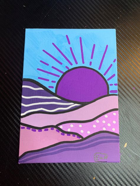 Cool Art Easy, Marker Ideas, Mini Toile, Markers Drawing Ideas, Posca Marker, Posca Art, Hippie Painting, Simple Canvas Paintings, Cute Canvas Paintings