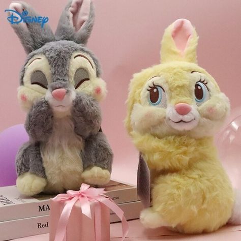 US $16.57 30％ Off | 30cm Kawaii Disney Plush Doll Thumper Rabbit Bambi Stuffed Animal Toy Cute Bunny Soft Cartoon Figure For Girls Children Gift New Bambi Plush, Thumper Rabbit, Thumper Disney, Miss Bunny, Bambi Disney, Disney Easter, Kawaii Disney, Bunny Wallpaper, Disney Plush