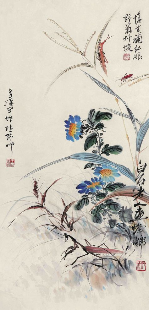 Chinese Painting Flowers, Japanese Wall Art, China Painting, Ancient China, Sumi E, Chinese Painting, Art Aesthetic, Ink Painting, Traditional Chinese