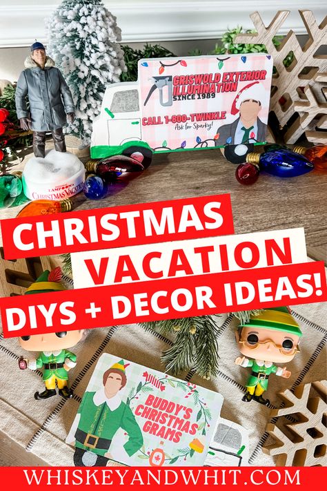 National Lampoons Christmas Vacation Diy, Christmas Vacation Decor, Christmas Indoor Decorations, Griswold Christmas Vacation, Christmas Vacation Party, Dollar Tree Diys, Christmas Vacation Movie, Box Challenge, Griswold Christmas