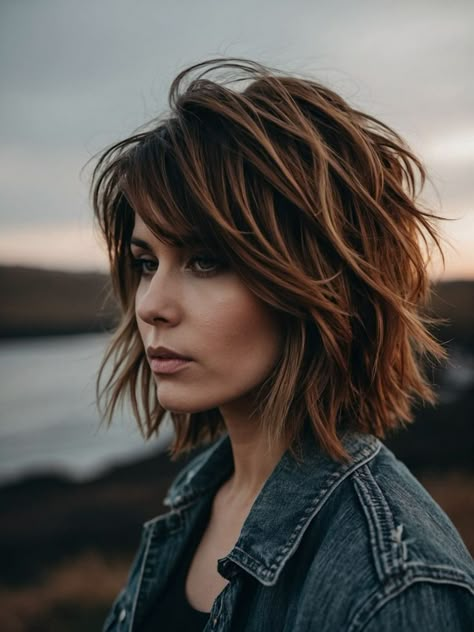 Long Shag Haircut, Layered Haircuts For Medium Hair, Messy Short Hair, Hair Affair, Haircuts For Medium Hair, Shag Haircut, Light Hair, Shoulder Length Hair, Medium Length Hair Cuts