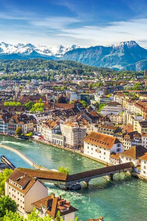 Lucerne Switzerland, Voyage Europe, Switzerland Travel, Dream Travel Destinations, Lucerne, Alam Yang Indah, Elba, Beautiful Places To Travel, Beautiful Places To Visit