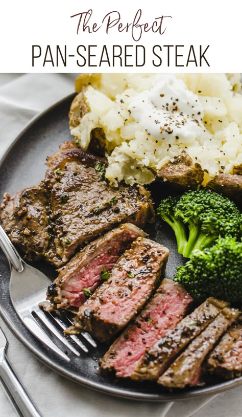 Cook Steak On Stove, Steak Recipes Pan Seared, Steak On Stove, Steak Doneness, Grilling The Perfect Steak, Steak In Oven, Cook Steak, Pan Seared Steak, Cooking The Perfect Steak