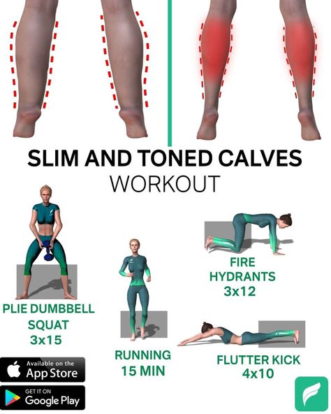 Home Workout App on Instagram: “When we work our lower body, we usually focus on the glutes and legs, the calves are an important, but often overlooked muscle. Working…” Calves Workout, Toned Calves, Girl Workout Routine, 30 Day Squat, 30 Day Squat Challenge, Calf Exercises, Squat Challenge, Full Body Gym Workout, Thigh Exercises