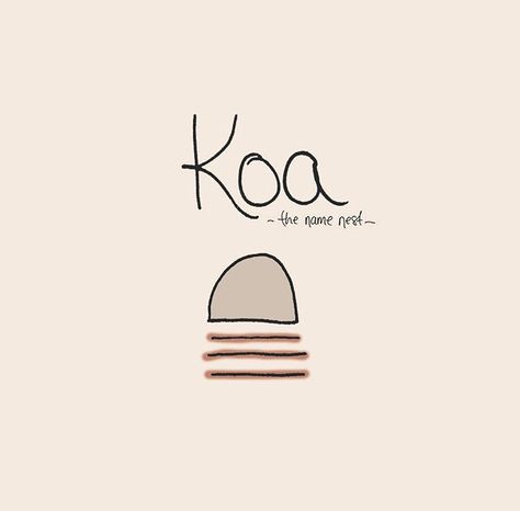 Koa - your little protector in life, your little warrior and nature lover, Koa was at home most when outside in nature and loved nothing more than observing and watching over the ones they loved most ✨ original name meaning and artwork by me, Tara Sea (aka the name nest). This name is Hawaiian in origin and means ‘brave’ and ‘warrior’. I hope to inspire you and that this name, Koa, is one you will love and cherish for a lifetime! #thenamenest Unique baby name, Rare baby name, girl baby name Koda Name, Koa Name, Hispanic Baby Names, Name And Meaning, Irish Baby Names, Rare Baby Names, Unisex Baby Names, Names Girl, French Baby Names