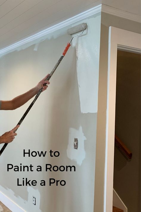 Paint Tools For Walls, Painting A Room Tips, Painting White Walls, Painting A Wall Tips, Prep For Painting Walls, Painting Tools For Walls, How To Paint A Room Step By Step, House Painting Tips Interior, Tools For Painting Walls