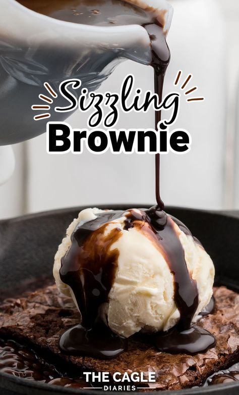 The infamous Sizzling Brownie, so deliciously fudgy and sweet with the different temperature profiles and texture profiles. Talk about a party for your taste buds! Sizzler Brownie With Ice Cream, Desserts Photoshoot, Sizzling Brownie With Ice Cream, Hot Brownie, Sizzling Brownie, Hot Chocolate Brownies, Breakfast Dessert Recipes, Hot Chocolate Sauce, Brownie Bites Recipe