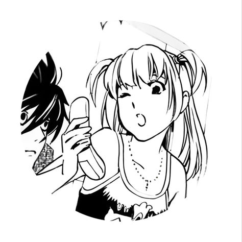 L And Misa Pfp, Misa X L Matching Icons, L And Miss Matching Pfp, Misa And L Matching Pfp, Misa Pfp Manga, L Matching Pfp, L And Misa Matching Icons, Misa And Light Matching Pfp, L And Light Matching Icons