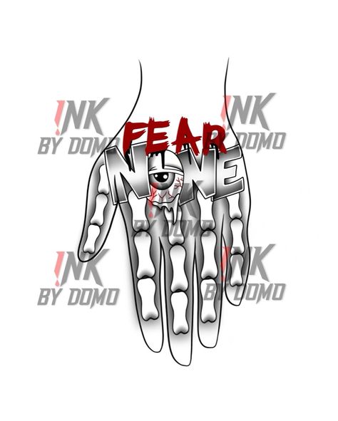 Fear None Tattoo Men Hand, Eat Or Get Ate Tattoo, Creative Tattoo Ideas For Men Unique, Half Sleeve Tattoo For Men Forearm Design, Skeletal Hand Tattoo, Hand Tattoos Drawing, Fear None Hand Tattoo, Black Men Hand Tattoos, Symbol Tattoos For Men