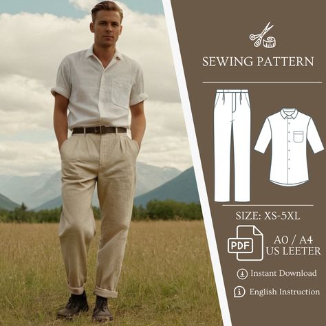 Men trousers pattern