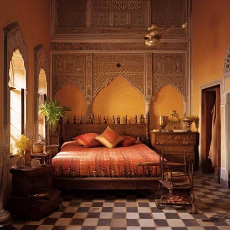 Indian Bedroom Interior Design, Indian Bedroom Interior, Bedroom Decor Master For Couples, Boho Homes, Indian Bedroom Design, Royal Bedroom Design, Interior Design Indian, Indian Interior Design, Bedroom Interior Design Ideas