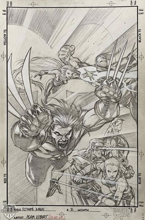 Ultimate X Men, Adam Kubert, Terror Art, Joker Drawings, Best Comic Books, Marvel Drawings, Comic Book Pages, Comic Drawing, Rock'n Roll