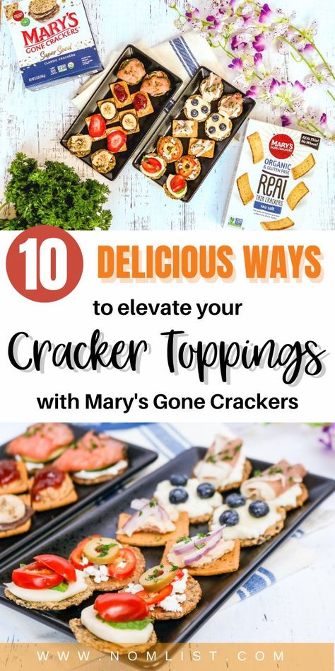 Snackaholics, it’s time to switch up your cracker game. For years, I was one of those people who would buy those prepackaged lunch cracker snacks that just weren’t really inspiring for my health or my belly. Through many trials and errors, I’ve learned to elevate my cracker toppings that my friends and family love! What’s the secret? It’s all in the cracker. #cracker #appetizers #snacks #recipes #lunchideas #food Spreads For Crackers, Cracker Appetizers, Crackers Appetizers, Healthy Crackers, Cracker Toppings, Club Crackers, Best Bagels, Charcuterie Inspiration, Saltine Crackers