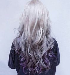 Purple Balayage, Colour Hair, Purple Highlights, Lilac Hair, Hair Color Pastel, Grey Ombre, Hair Color Purple, Barbie Stuff, Ombre Hair Color