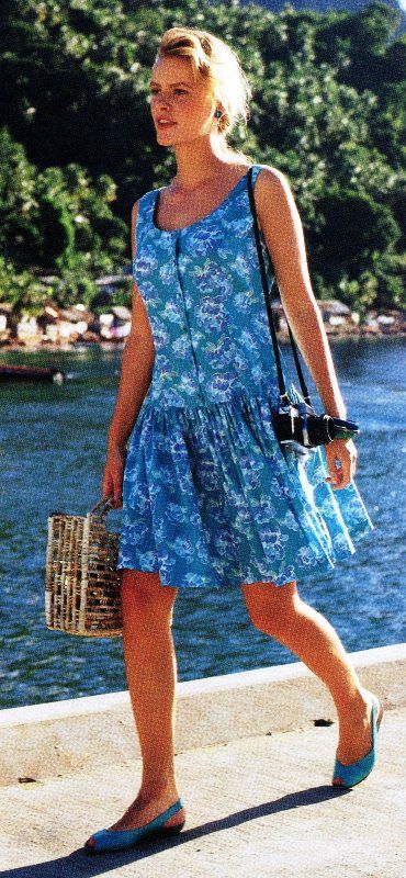 Laura Ashley, summer 1990. Floral sundress Laura Ashley 90s, 90s Sundress, Laura Ashley Clothing, 20th Century Dress, Laura Ashley Fashion, Modest Floral Dress, Fashion 1990s, Laura Ashley Dress, 2022 Style