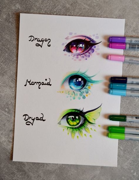 Mata Manga, Regard Animal, Realistic Eye Drawing, Eyes Artwork, Art Mignon, Color Pencil Drawing, Anime Eyes, Marker Art, Eye Art