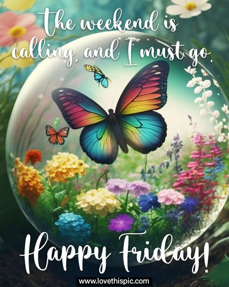 The weekend is calling, and I must go. Happy Friday! Happy Friday And Weekend Images, Friday Quotes For Him, Happy Friday Gif Images, Happy Friday And Weekend, Friday Sayings, Friday Morning Greetings, Happy Friday Happy Weekend, Happy Friday Gif, Happy Friday Weekend