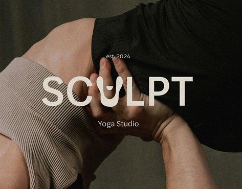 Sculpt Yoga Studio: Branding Project Yoga Studio Branding, Cat Pose Yoga, Modern Yoga Studio, Sculpt Yoga, Yoga Studio Logo, Yoga Branding Design, Pilates Logo, Aesthetic Typography, Hot Yoga Studio