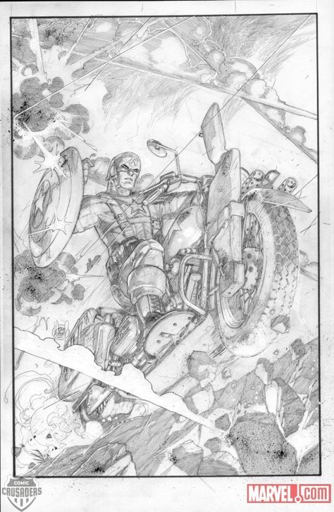 Captain America by Adam Kubert #comicart Adam Kubert, Joker Drawings, Rock'n Roll, Ghost Rider, My Name Is, Artwork Painting, My Name, Captain America, Comic Art