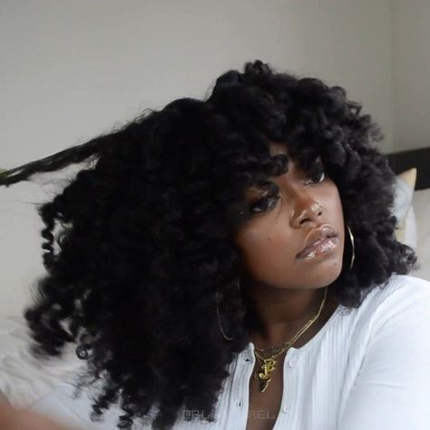 Black Woman Long Natural Hair, Flexi Rod Natural Hair, Flexi Rod Set On Natural Hair, Black People Hair, Long Afro Hair, Hair Blowout Styles, Natural Hair Blowout Styles, Hairstyles On Black Women, Flexi Rods On Natural Hair