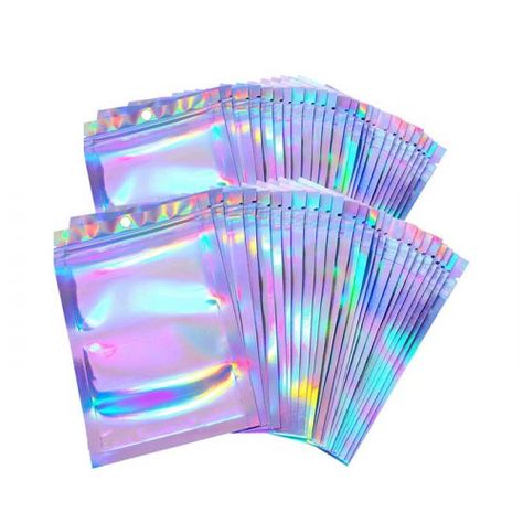 Party Favor Food, Holographic Bag, Candy Jewelry, Organization Gifts, Packaging Bags, Small Business Packaging, Food Storage Bags, Rainbow Color, Plastic Packaging