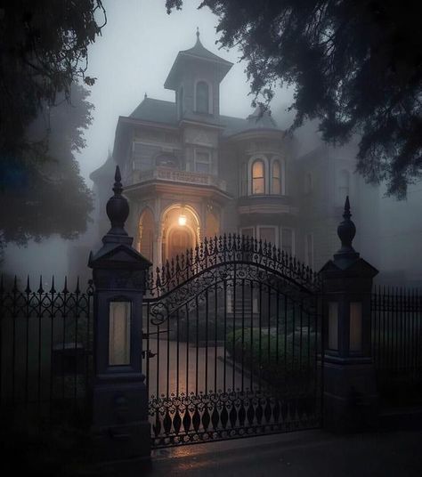 Goth Houses Exterior, Goth Home Exterior, Goth House Exterior, Graveyard House, Gothic House Exterior, Home Protection Spell, Old Victorian Mansions, Gothic Lifestyle, Gothic Victorian House