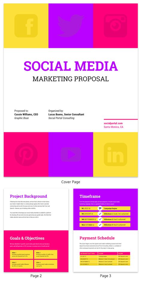 Consulting Proposal, Campaign Template, Social Media List, Marketing Proposal, Proposal Example, Project Proposal Template, Proposal Design, Business Proposal Template, Social Media Consultant