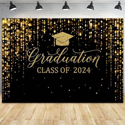 Graduation Party Background, Cap Photography, Graduation Dance, Congratulation Graduation, Gold Graduation Party, Dance Photo Shoot, Graduation Backdrop, Dance Photo, 2024 Graduation