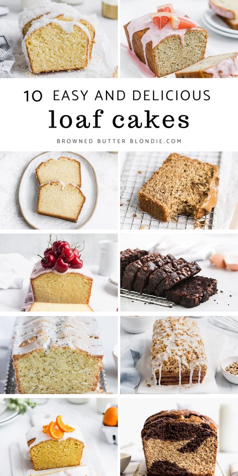 Dessert Loaf, Best Vanilla Cake Recipe, Mini Loaf Cakes, Loaf Cake Recipes, Loaf Cakes, Quick Cake, Cake Recipes From Scratch, Browned Butter, Bundt Cakes Recipes