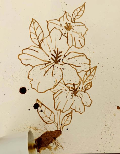 Coffee and Tea Painting | Ms. Amsler's Artroom Amsler's Artroom, Tea Painting, Coffee Art Painting, Botanical Drawing, Calligraphy Artwork, Coffee Painting, Art Coffee, Engaging Lessons, Paint And Sip