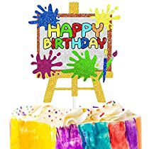 Check this out! Art Party Cakes, Happy Birthday Drawings, Happy Birthday Illustration, Painting Graffiti, Birthday Cake Decoration, Happy Birthday Cake Images, Happy Birthday Art, Painting Birthday, Birthday Illustration