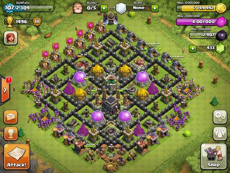 Clash Of Clans Logo, Clash Of Clans Base, Clash Of Clans App, Clash Of Clans Levels, Clash Of Clash, Town Hall 6, Clas Of Clan, Coc Clash Of Clans, Clash Of Clans Cheat