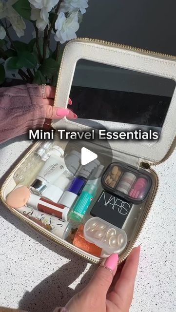 Anita Jane on Instagram: "Pack with me✨ mini travel essentials 🤍 LINK in my bio❤️🫶

For those that comment “travel” CHECK YOUR DM requests as you will automatically get links sent to you! If for some reason they don’t send (IG may have a lot of glitches🥺) you can tap the link in my bio shop❤️😍!

#travelessentials #amazonmusthaves #amazontravel #travelgadgets #packwithme #asmrpackaging #cosmeticbag #travelling #travelmusthave #whatsinmybag #beautygadget" Mini Travel Essentials, Packing Aesthetic Suitcase, Travel Must Haves For Women, Travel Skincare Essentials, Amazon Travel Essentials, Pack With Me, Travel Skincare, Travel Size Toiletries, Amazon Travel