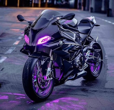 Badass Motorcycle, Purple Motorcycle, Purple Bike, Pink Motorcycle, Motocross Love, Image Moto, Motorcross Bike, Custom Street Bikes, Custom Sport Bikes