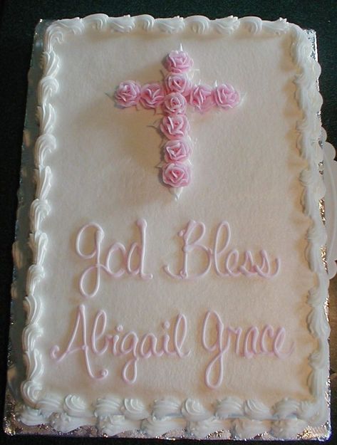 Baptism Cake Ideas, Baptism Sheet Cake, Girl Christening Cake, Baptism Cake Girl, Dedication Cake, Cake Paris, Holy Communion Cakes, Cross Cakes